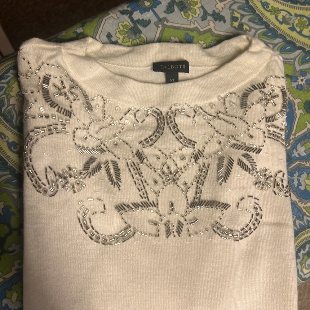 Talbots beaded sweater - Picture 7 of 7